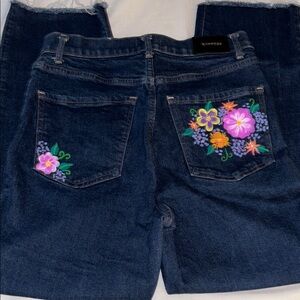 Upcycled Hand Painted Jeans